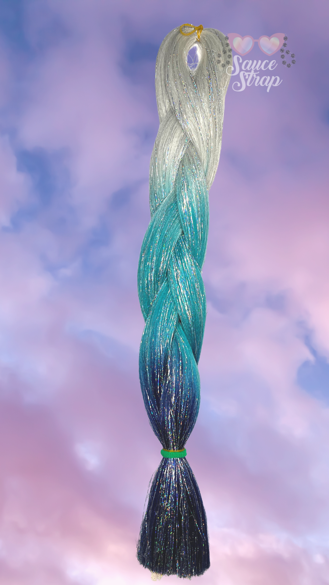 Ghost Tinsel Braiding Hair Bundle Sauce Strap